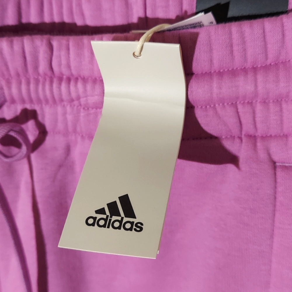 Adidas Slim Fit Purple/Pink Cotton Blend Tapered Leg Jogger Pant WM Size M NWT - Picture 6 of 13